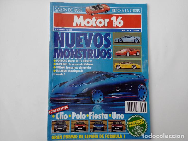 Coches: MOTOR 16 N&ordm; 363 A&Ntilde;O 1990-AUDO 80 1.8E Y 80 TD- VW POLO GT- FIESTA 1.4 CLX- CLIO 1.4 RT- FIAT UNO IE