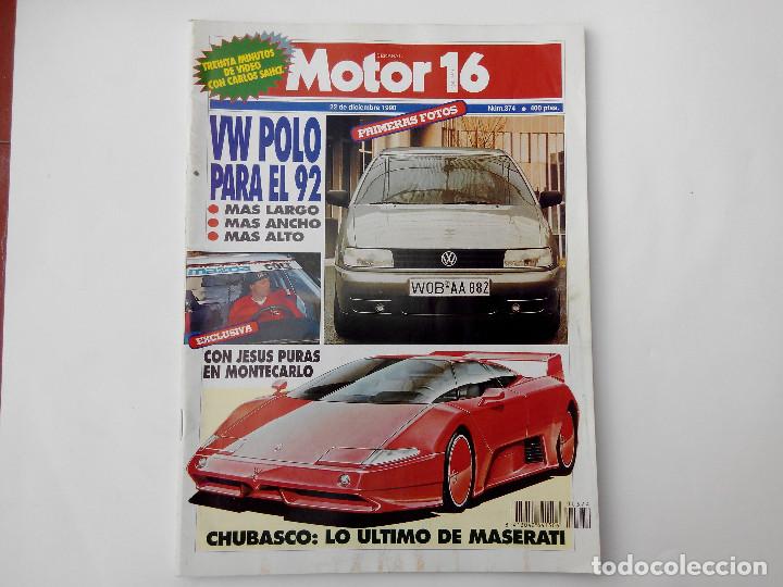 Coches: MOTOR 16 N&ordm; 374 A&Ntilde;O 1990-HONDA CONCERTO SX 1.6 16V-ALFA 33 VELOCE- MASERATI 222-MERCEDES 300 CE 24V