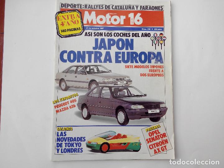 Coches: MOTOR 16 N&ordm; 210 A&Ntilde;O 1987- CITROEN AX GT - OPEL SENATOR 3.0i CD