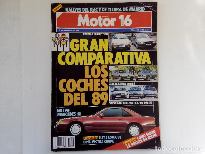 Coches: MOTOR 16 N&ordm; 267 A&Ntilde;O 1988 -BMW 530i- volvo 440-PASSAT GL- RENAULT 19 - FIAT TIPO