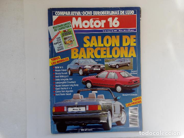 Coches: MOTOR 16 N&ordm; 290 A&Ntilde;O 1989-MERCEDES 260 E- AUDI 200 TURBO-SENATOR 3.0i- THEMA T IE 16V- BMW 525i