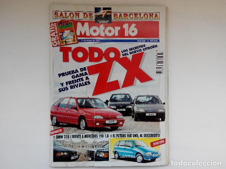 Coches: MOTOR 16 N&ordm; 394 A&Ntilde;O 1991- MECEDES 190 1.8 - BMW 318i -PRUEBA GAMA CITROEN ZX- FORD ESCORT NOMADE 1.6