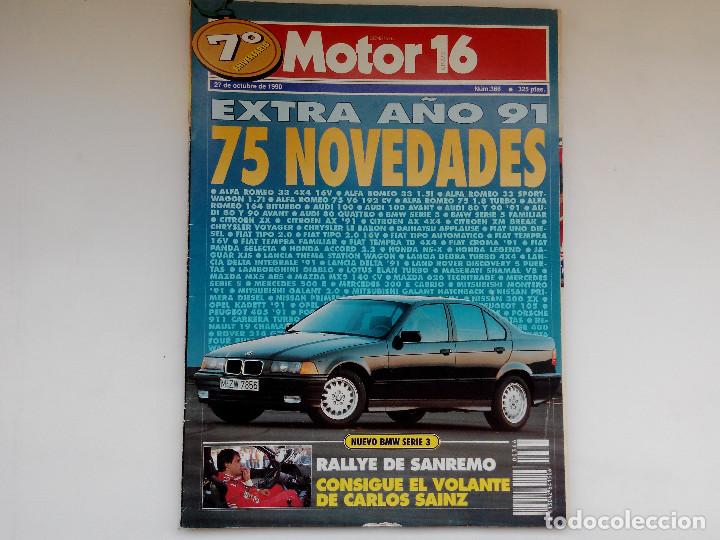 Coches: MOTOR 16 N&ordm; 366 A&Ntilde;O 1990- VESPA COSA- OVER 114 SL- EXTRA A&Ntilde;O 1991