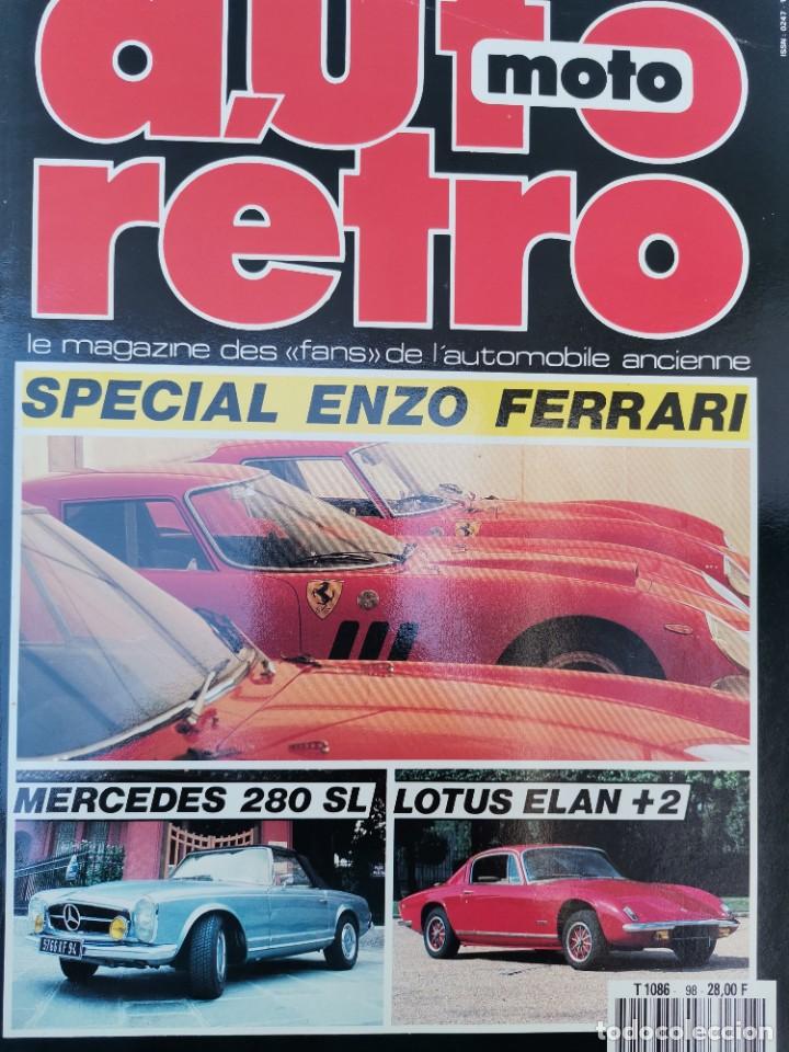 Coches: Revista Auto Retro - special Enzo Ferrari - lotus elan +2 - Mercedes 280 sl