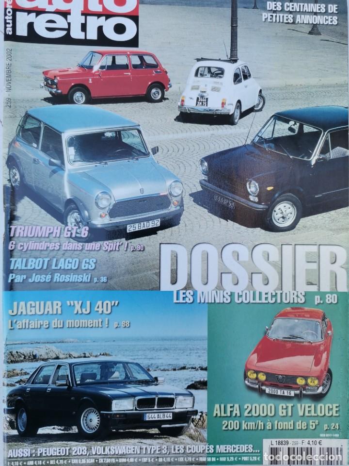 Coches: Revista Auto Retro - dossier mini - jaguar xj 40 - alfa 2000 gt veloce