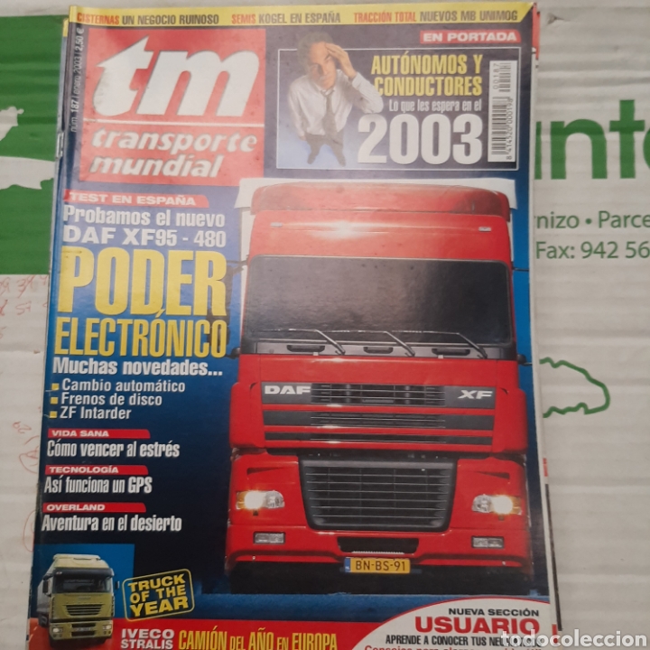 Auto: Revista transporte mundial n. 187 de 2003 camion