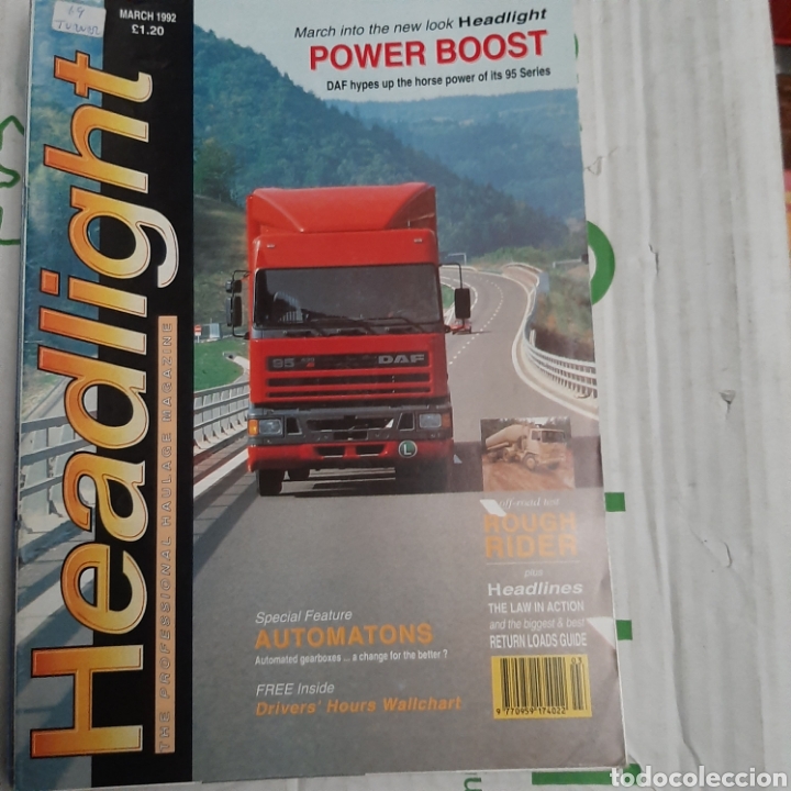 Cars: Revista headlight marzo 1992 camion daf