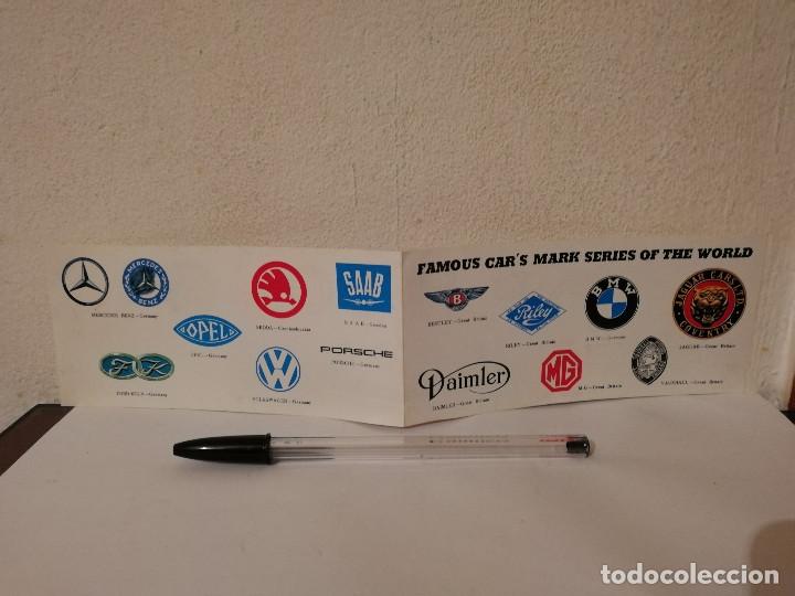 Coches: FOLLETO DOBLE CON LOGOTIPOS DE MARCAS FAMOSAS DE - COCHES - FORD FIAT FERRARI LANCIA