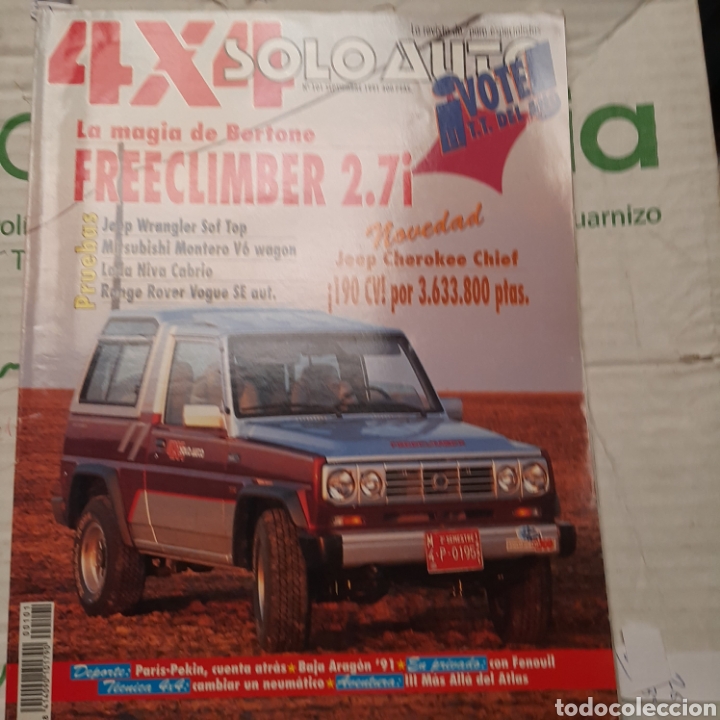 Cars: Revista solo auto 4x4 n. 101 de 1991 todoterreno
