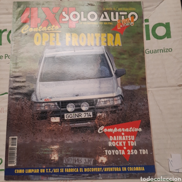 Cars: Revista solo auto 4x4 n. 103 de 1991 todoterreno