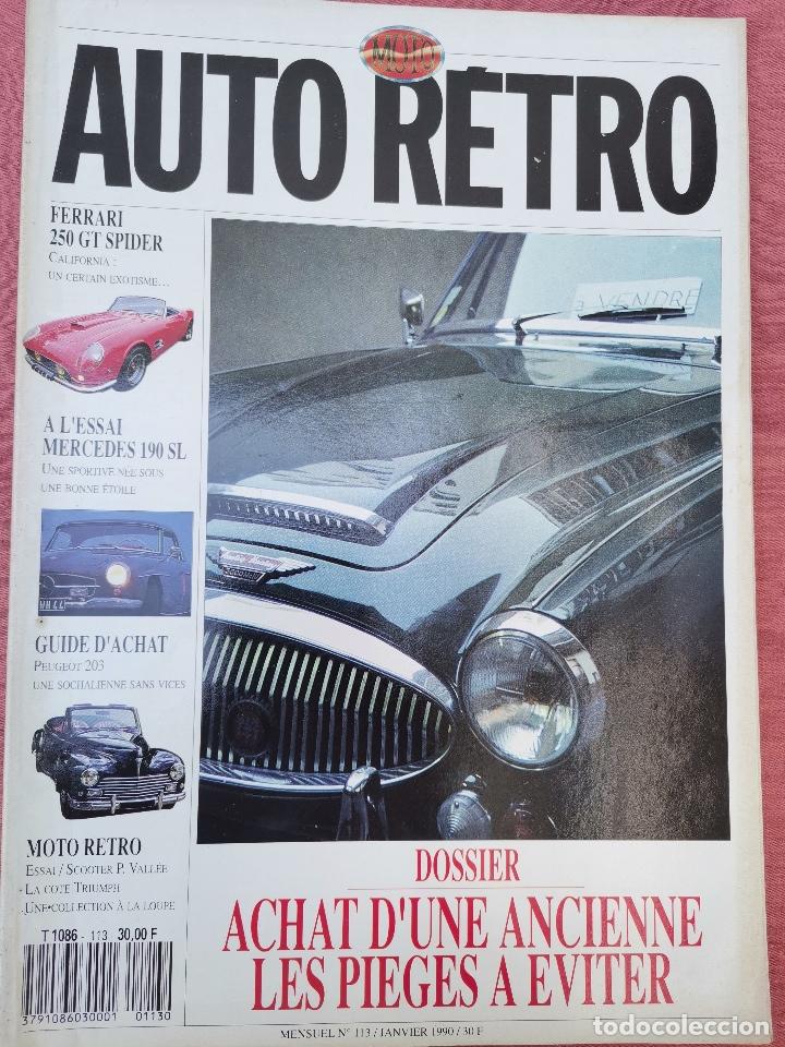 Coches: 1990 REVISTA AUTO RETRO - ENSAIO MERCEDES 190 SL - FERRARI 250 GT SPIDER - ENSAIO SCOOTER