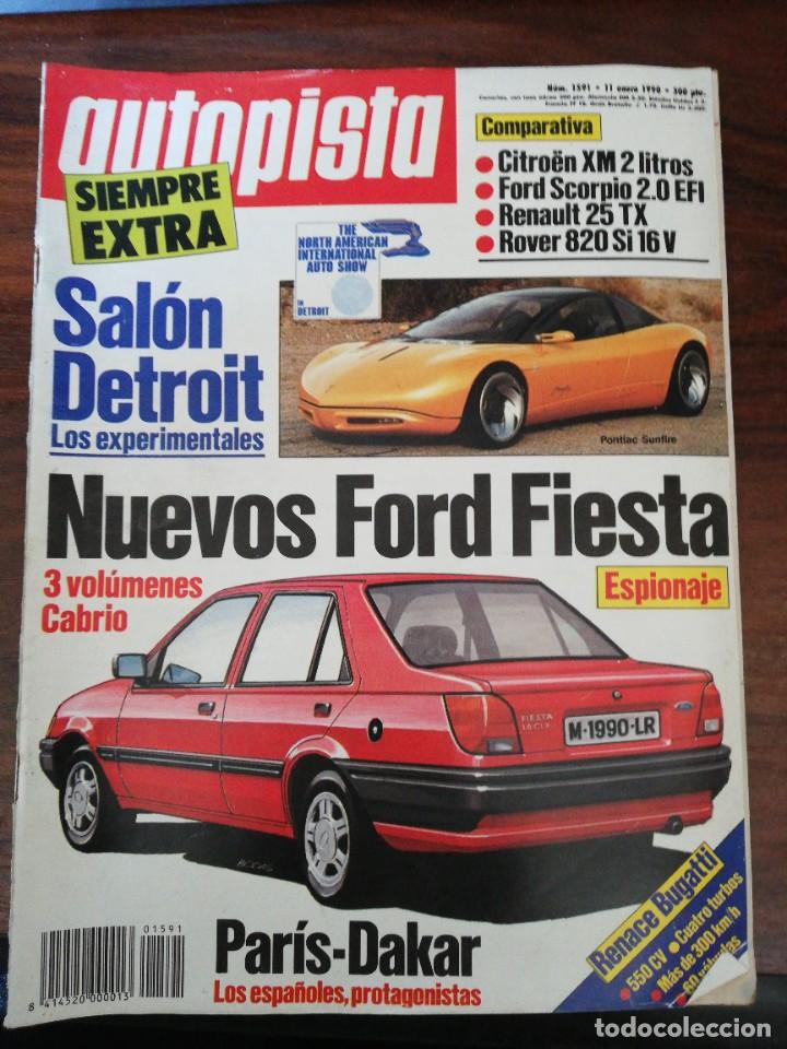 Coches: AUTOPISTA N&ordm; 1591 - ENERO 1990 - CITROEN XM 2L / RENAULT 25 TX / ROVER 820 SI 16V / FORD SCORPIO EFI