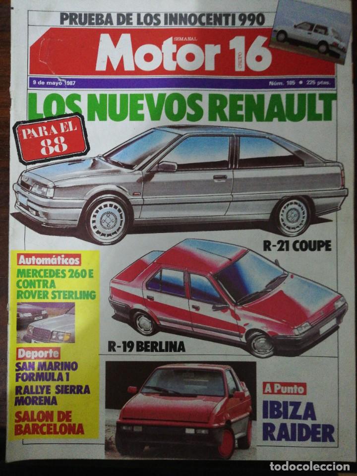 Coches: MOTOR 16 N&ordm; 185 A&Ntilde;O 1987. PRUEBA: INNOCENTI NINITRE 990. COMP: MERCEDES 260 Y ROVER 825.