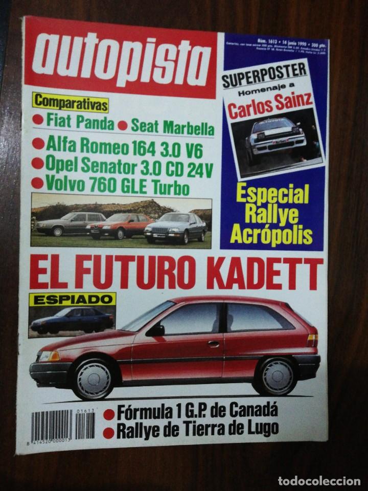 Voitures: AUTOPISTA N&ordm; 1613 - JUNIO 1990 - ALFA 164 3.0 V6 / OPEL SENATOR 3.0 CD / VOLVO 760 GLE TURBO