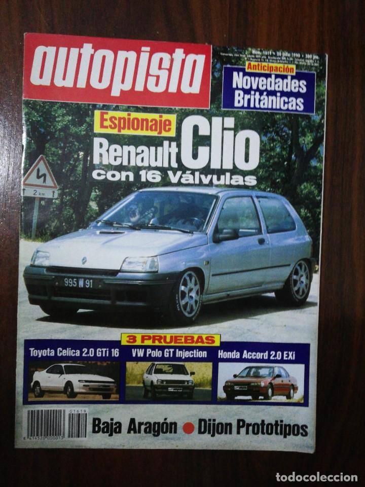 Coches: AUTOPISTA N&ordm; 1619 - JULIO 1990 - TOYOTA CELICA 2.0 GTI 16 / VW POLO GT / HONDA ACCORD 2.0 EXI