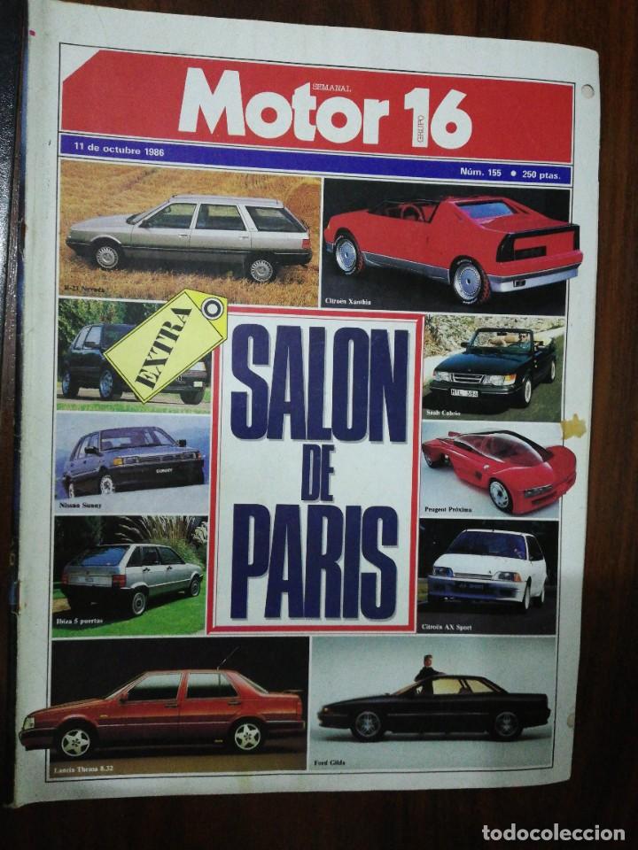Coches: MOTOR 16 - N&ordm; 155 - OCTUBRE 1986 - SALON PARIS / NOVEDADES
