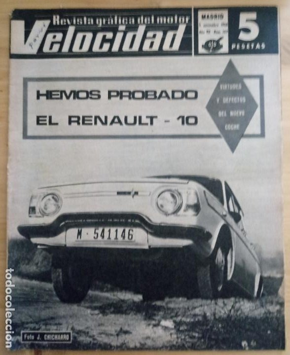 REVISTA GRÁFICA DEL MOTOR VELOCIDAD - Nº 269 NOVIEMBRE 1966 (Coches y Motocicletas Antiguas y Clásicas - Revistas de Coches)