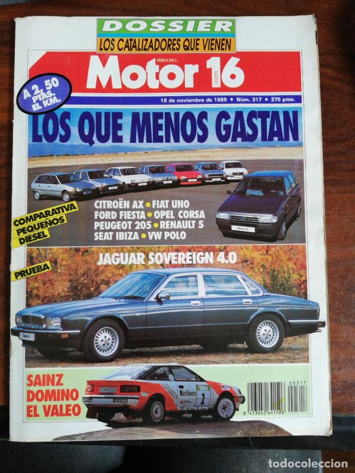 Coches: MOTOR 16 N&ordm; 317 - NOV 1989. PRU: JAGUAR SOVEREING 4.0. COMP: SEAT IBIZA SP DIESEL, CITROEN AX
