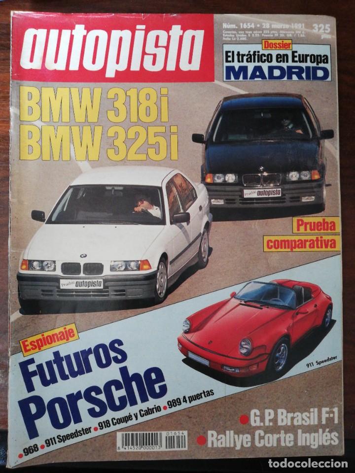 Coches: AUTOPISTA N&ordm; 1654 - MAR 1991 - BMW 318 325 CITROEN AX SPORT Gr A RALLYE SAFARI GP BRASIL F1 FORMULA