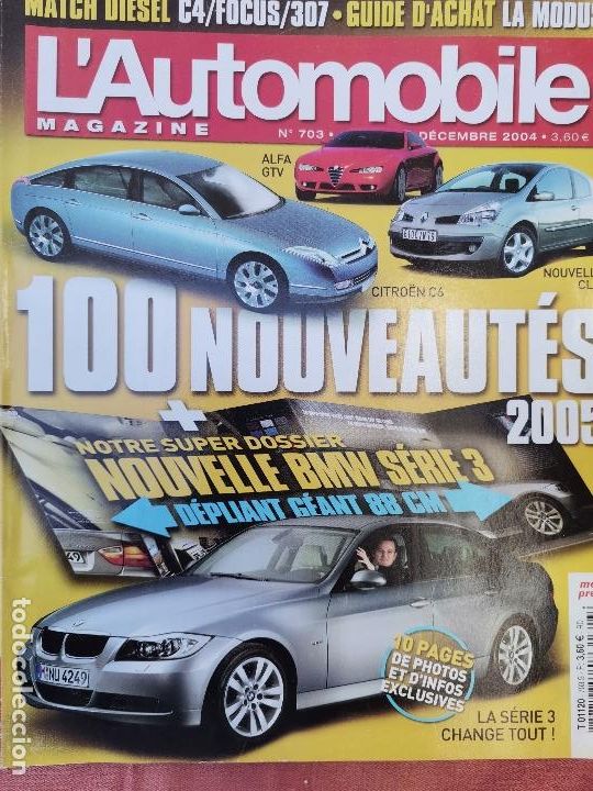 Coches: 2004 REVISTA L`AUTOMOBILE - ALFA GTV - CITROEN C6 - BMW SERIE 3 - RENAUL CLIO -