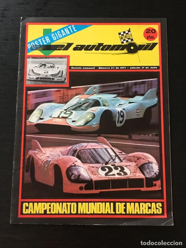 Coches: EL AUTOMOVIL RACING N&ordm; 25 DE 1971 - MUNDIAL DE MARCAS 6 HORAS WATKINS GLEN RENAULT 15 17 NIETO