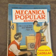 Coches: REVISTA MECANICA POPULAR - NOVIEMBRE 1954 - AUTOMOVIL CADILLAC. Lote 295519138