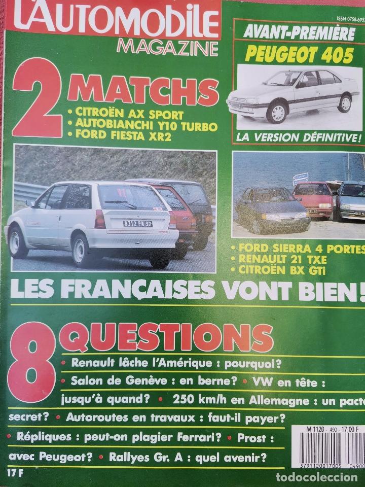 Coches: 1992 REVISTA L`AUTOMOBILE - CITROEN ZX TD - MERCEDES 300 CE-24 CABRIO - OPEL CALIBRA TURBO 4X4