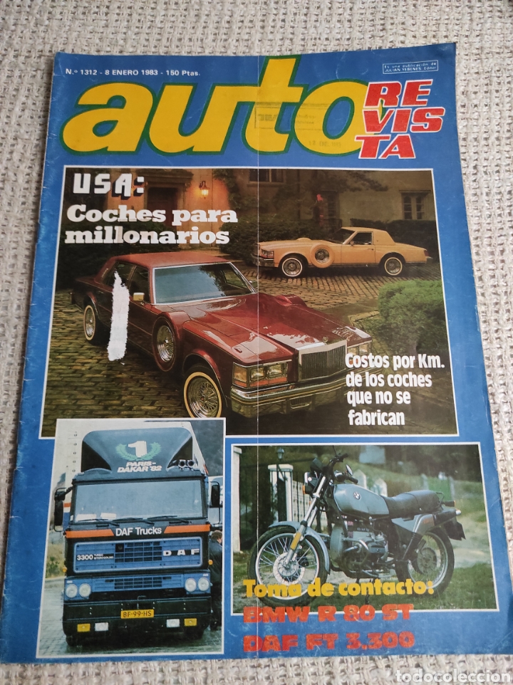 Auto: AUTO REVISTA N&ordm; 1312 ENERO 1983, BMW R 80 ST, DAF FT 3.300