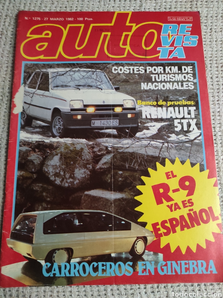 Coches: AUTO REVISTA N&ordm; 1275 MARZO 1982 RENAULT 5 TX , RENAULT 9 , EXPO OCIO CITROEN