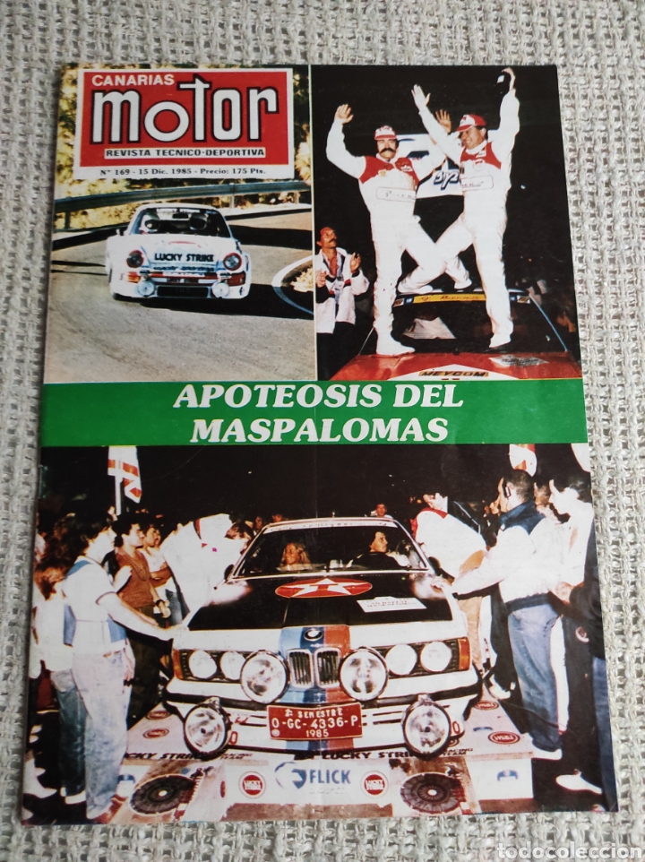 Autos: CANARIAS MOTOR N&ordm; 169 A&Ntilde;O 1985 apoteosis del maspalomas