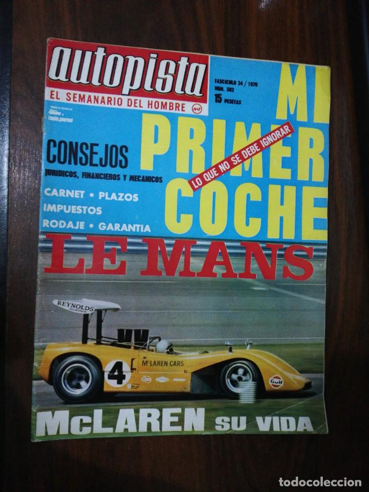 Carros: AUTOPISTA N&ordm; 592 - JUNIO 1970 - CITRO&Euml;N 8. LE MANS. INCLUYE P&Oacute;STER