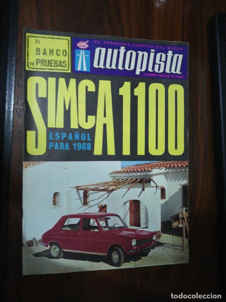 Carros: AUTOPISTA N&ordm; 460 - DIC. 1967 - SIMCA 1100. RALLY BARCELONA-ANDORRA