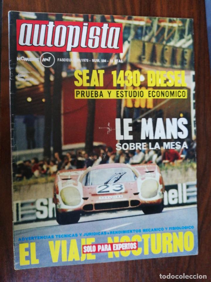 Voitures: AUTOPISTA N&ordm; 594 - JUN. 1970 - SEAT 1430 DIESEL. LE MANS. SUBIDA A URBASA. PIERS COURAGE