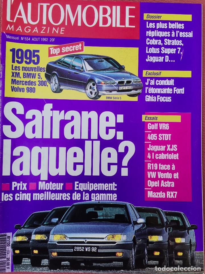 Coches: 1992 REVISTA L`AUTOMOBILE - GOLF VR6 - JAGUAR XJS - MAZDA RX7 - VW VENTO - OPEL ASTRA