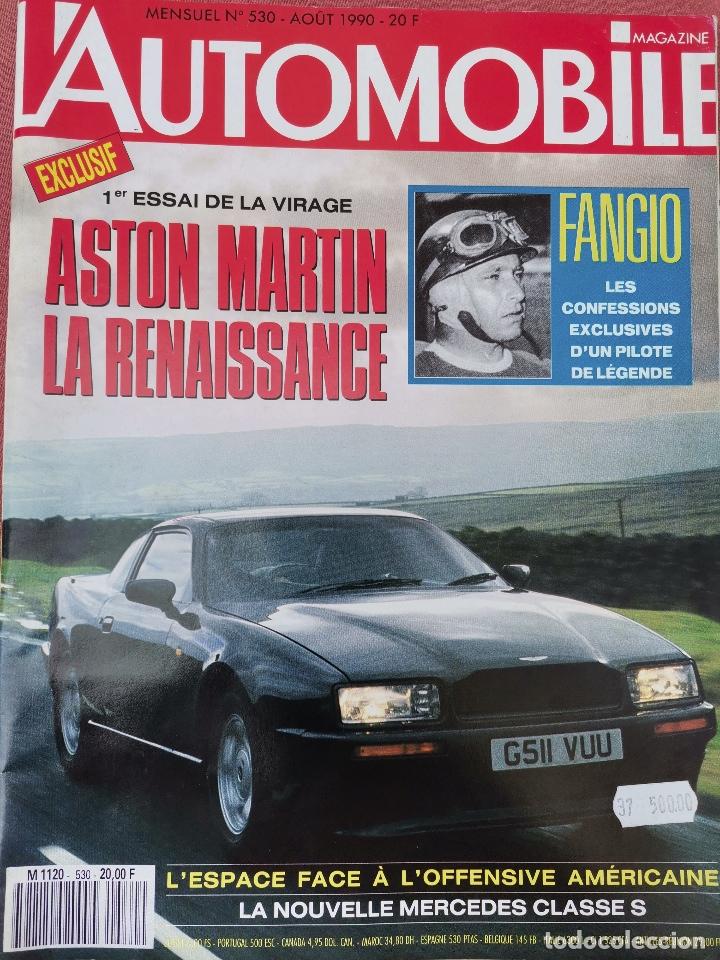 Coches: 1990 REVISTA L`AUTOMOBILE - ASTON MARTIN VIRAGE - VW GOLF GTI G60 - FORD FIESTA TURBO - ROVER 825
