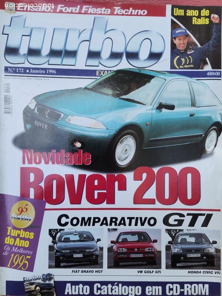 Coches: 1996 REVISTA TURBO - VW GOLF GTI - HONDA CIVIC VTI - ROVER 200 - FIAT BRAVO