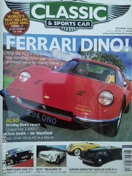 Coches: 2005 REVISTA CLASSIC & SPORT CAR - FERRARI DINO - GOLF GTI - AUBURN SPEEDSTER VS CORD 812