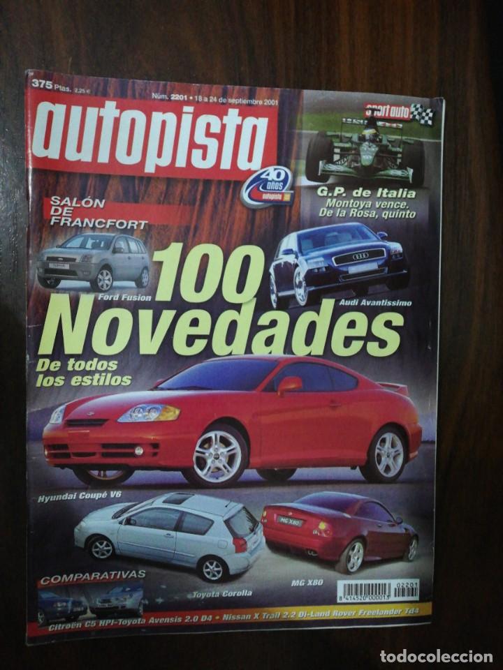 Coches: AUTOPISTA N&ordm; 2201. 2001. SAL&Oacute;N DE FRANCFORT. CITRO&Euml;N C5 HPI vs TOYOTA AVENSIS 2.0 D4