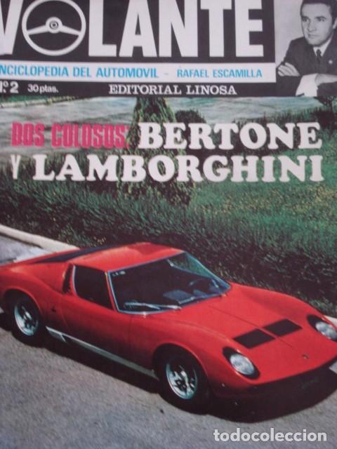 Carros: REVISTA VOLANTE NUM 2 - Lamborghini - Historia Mercedes Benz - Prueba Renault 6 - Miura