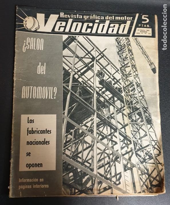 Coches: REVISTA GR&Aacute;FICA DEL MOTOR VELOCIDAD 13 FEBRERO 1965 N&ordm; 179