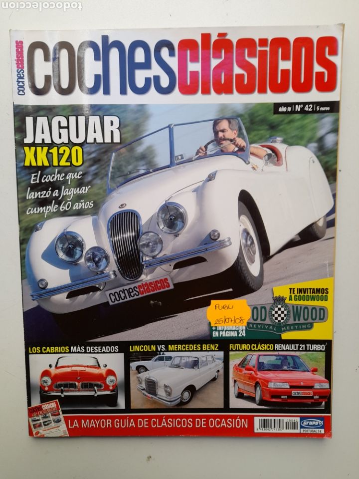 Auto: REVISTAS COCHES CLASICOS - A&Ntilde;O IV - N&ordm; 42 - JAGUAR XK 120
