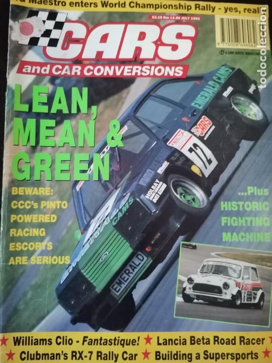 Coches: 1993 REVISTA CARS & CONVERSIONS - RENAULT CLIO WILLIAMS - LANCIA BETA ROAD RACER - RX7 RALLY CAR