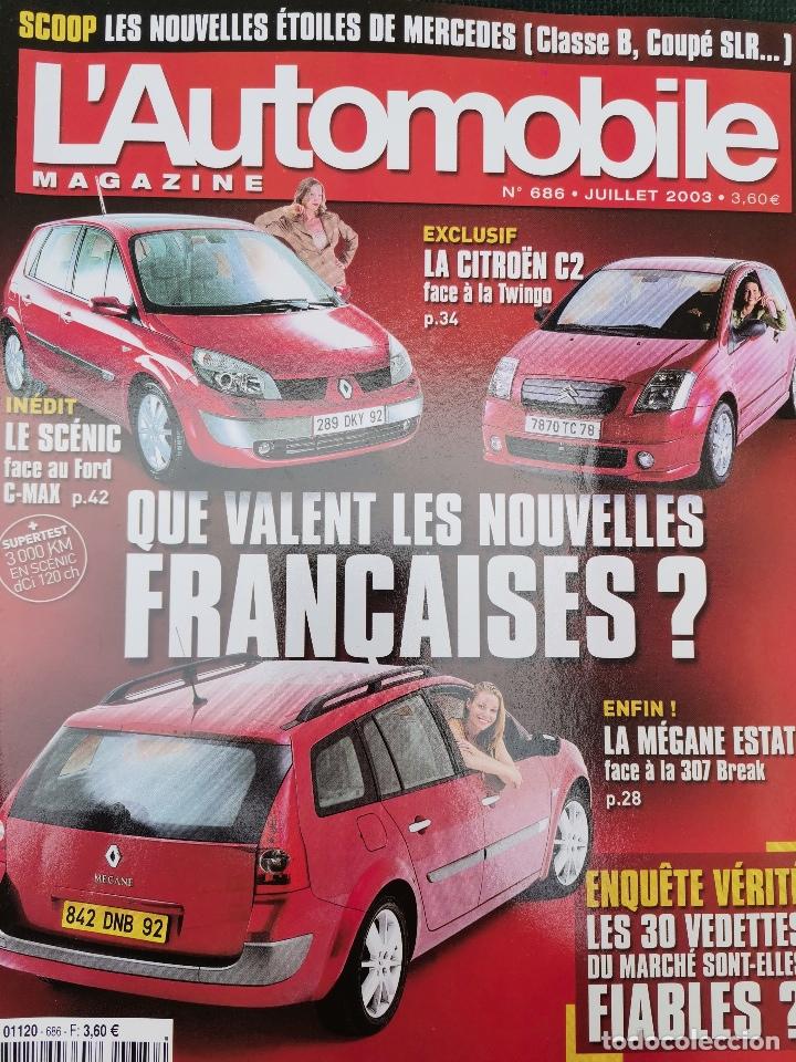 Coches: 2003 REVISTA L`AUTOMOBILE - CITROEN C2V - RENAULT SCENIC - FORD GT - FERRARI 360 MODENA STRADALE
