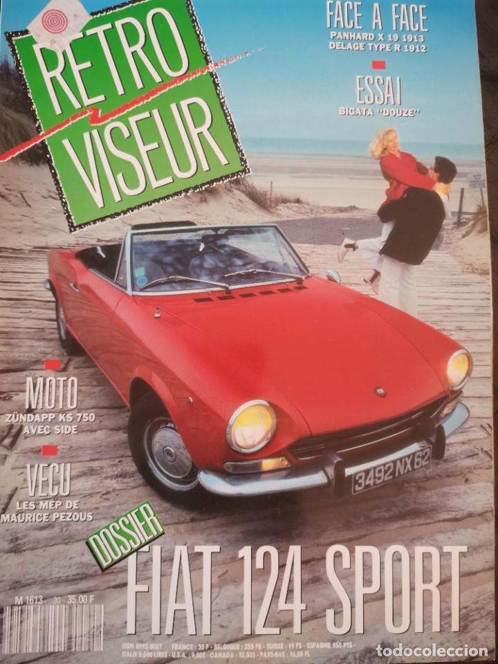 Coches: 1991 REVISTA RETRO VISEUR - DOSSIER FIAT 124 SPORT - PANHARD X19 1913 VS DELAGE TYPE R 1912