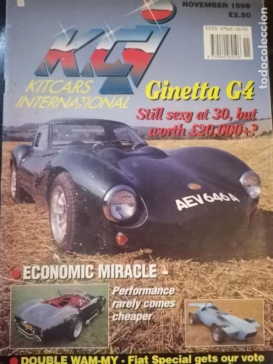 Coches: 1996 REVISTA KITCARS INTERNATIONAL - GINETTA G4 - FIAT SPECIAL GETS OUR VOTE