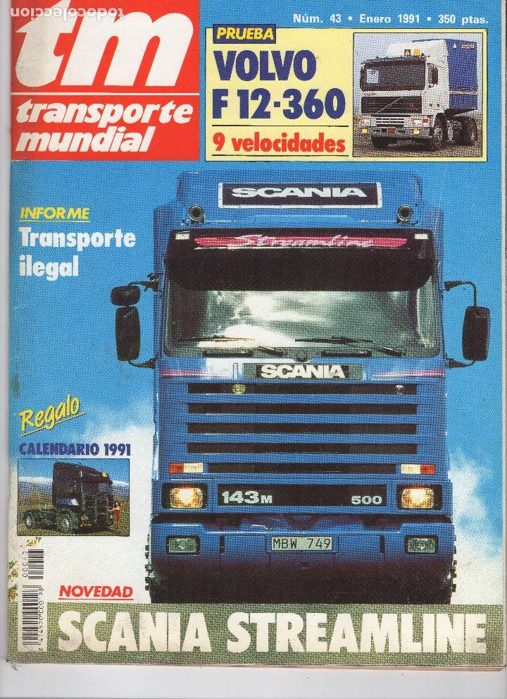 Autos: Revista TM Transporte Mundial n&ordm;43 Enero 1991 - VOLVO F12-360