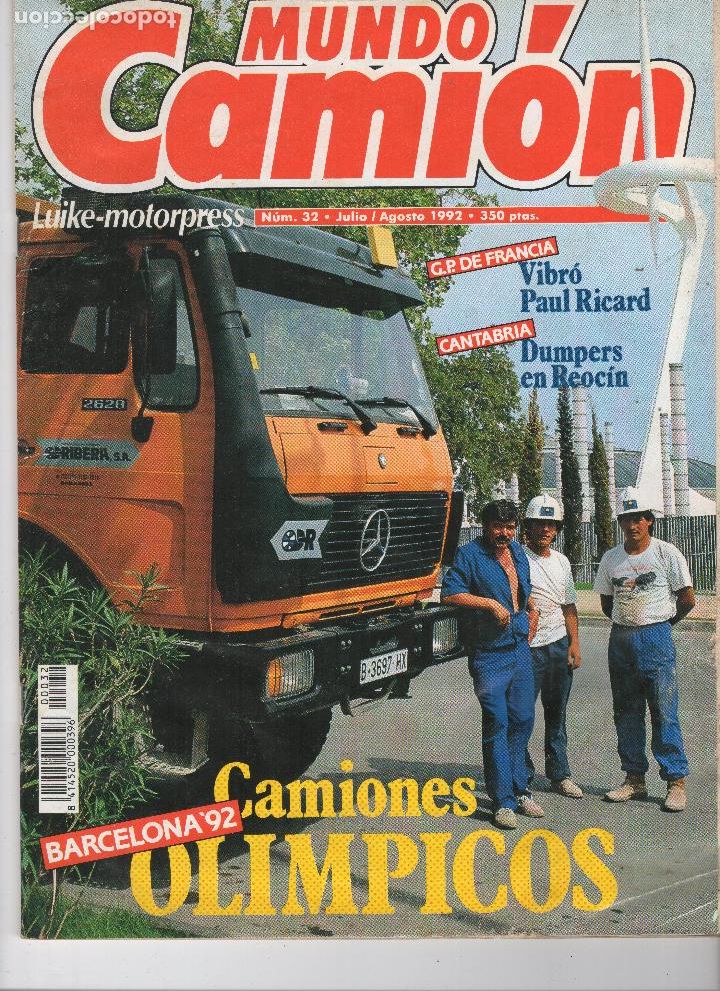 Autos: Revista Mundo Cami&oacute;n n&ordm;32 Diciembre 1992 CAMIONES OLIMPICOS