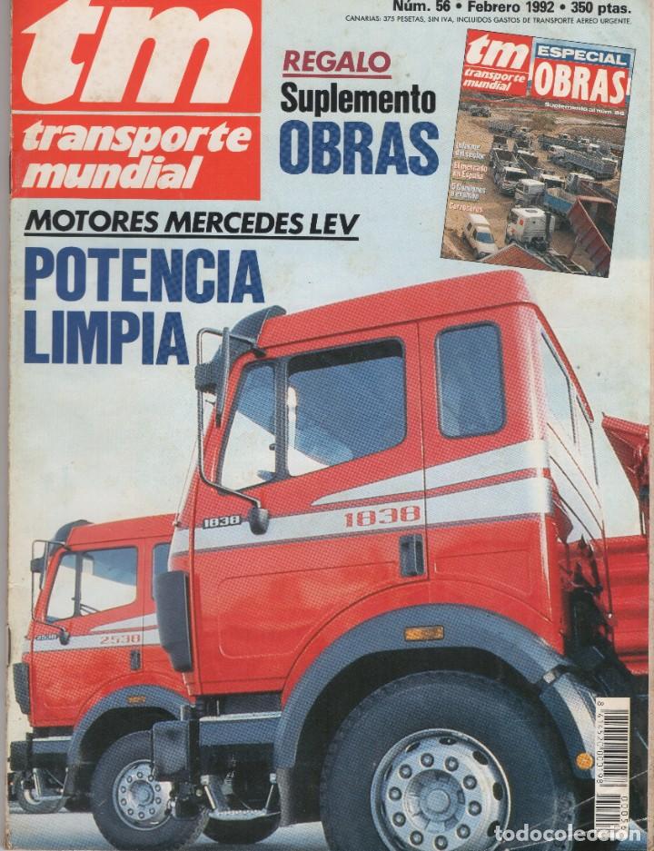 Autos: Revista TM Transporte Mundial n&ordm;56 Febrero 1992 - MOTORES MERCEDES LEV