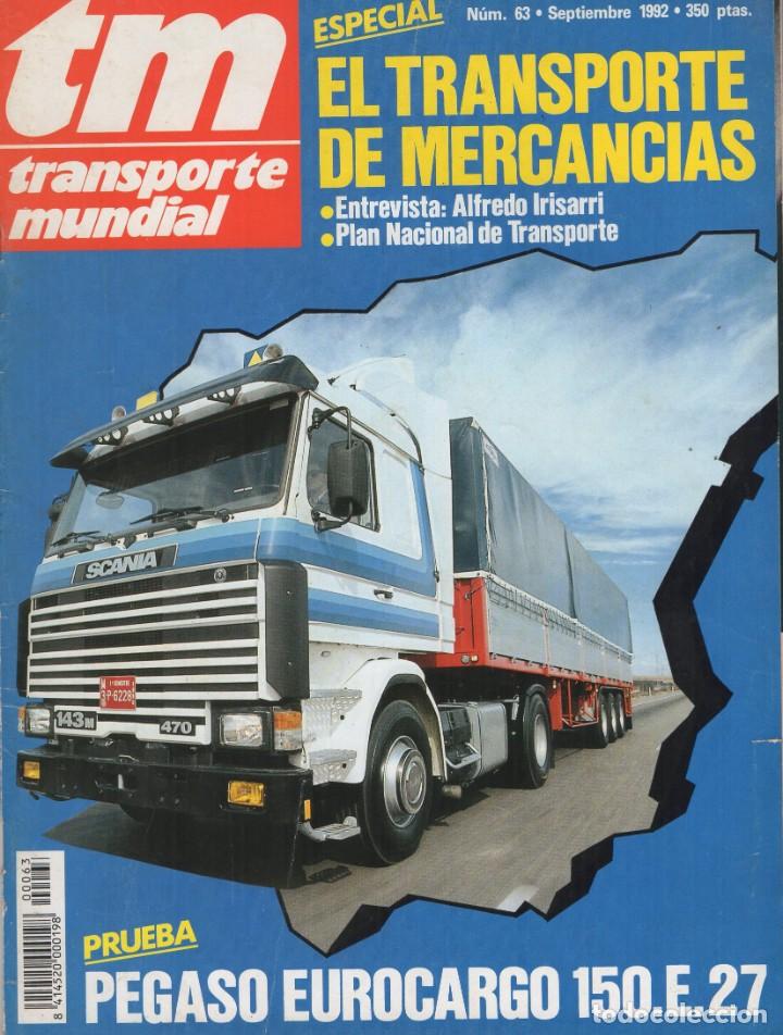 Autos: Revista TM Transporte Mundial n&ordm;63 Septiembre 1992 - PEGASO EUROCARGO 150.E.27