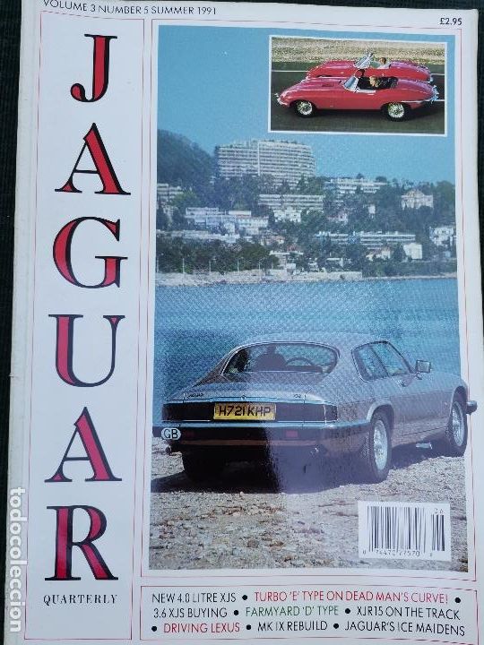 Coches: 1991 REVISTA JAGUAR QUARTERTY - JAGUAR XJS 4.0 - TURBO E TYPE - JAGUAR D TYPE